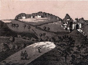فلسطين: منظر لمدينة بيت لحم (بيت لحم). في "" العالم يوضح 168 مشاهدة "" غير مؤرخ (نهاية القرن التاسع عشر) بواسطة فنان غير معروف