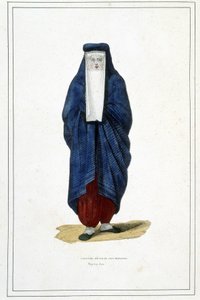 زي المدينة الفارسية - في "" ألبوم رحلات "" بواسطة فنان غير معروف