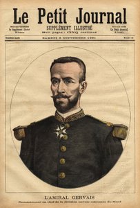 صورة للأدميرال جيرفيه (1837-1921) ، القائد العام للفرقة البحرية في الشمال. نقش في "" مجلة Le petit "" 5/09/1891. مجموعة سيلفا. بواسطة فنان غير معروف