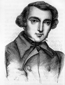 صورة ألكسيس دي توكفيل (1805-1859) ، مؤرخ وسياسي فرنسي. نقش القرن التاسع عشر. بواسطة فنان غير معروف