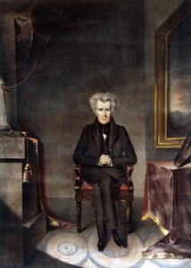 صورة لأندرو جاكسون (1767 - 1845) رجل دولة أمريكي. بواسطة فنان غير معروف