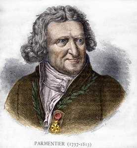 صورة أنطوان أوجستين بارمنتييه (1737 - 1813) ، الصيدلاني العسكري والمهندس الزراعي الفرنسي - في ليه كونتيمبورانس ، في أواخر القرن التاسع عشر. بواسطة فنان غير معروف