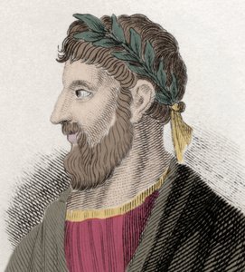 صورة لأبولونيوس تيانا (أبولونيوس) (16 أب. JC-98/98 ap. JC) ، فيلسوف يوناني. نقش القرن التاسع عشر. بواسطة فنان غير معروف