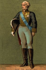 صورة لأرماند دو بليسيس ، دوق ريتشيليو (1766-1822) بواسطة فنان غير معروف