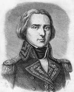 صورة لـ Brueys d'Aigailliers ، فرانسوا بول (1753-1798) ، نائب الأدميرال الفرنسي ، قائد الأسطول أثناء الحملة (الرحلة الاستكشافية) لمصر (1798-1801) ، تعرض لهجوم من قبل نيلسون بعد الهبوط ولقي مصرعه في المعركة . بواسطة فنان غير معروف