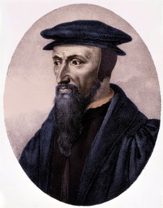 صورة لكالفن (1509 - 1564). بواسطة فنان غير معروف