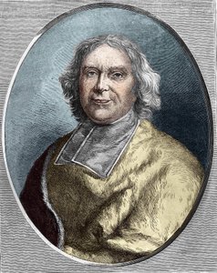 صورة للكاردينال فلوري (1653 - 1743). نقش أندريه هيركول دي فلوري من عام 1866. بواسطة فنان غير معروف