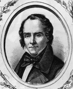 صورة لكاسيمير ديلافين ، الشاعر والكاتب المسرحي الفرنسي (1793 - 1843) نقش عام 1866. بواسطة فنان غير معروف