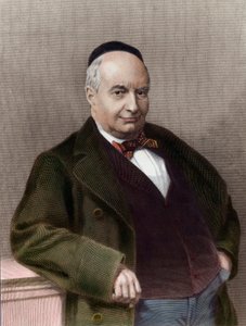صورة للكاتب الفرنسي تشارلز أوغست سانت بوف (1804-1869). نقش القرن التاسع عشر. مجموعة خاصة. بواسطة فنان غير معروف