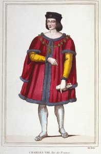 صورة لتشارلز الثامن (1470 - 1498) ، نقش ملك فرنسا من عام 1830 بواسطة فنان غير معروف