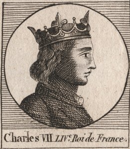 صورة شخصية لتشارلز السابع (1403-1461) ملك فرنسا - تشارلز السابع (1403-1461) ملك فرنسا بواسطة فنان غير معروف