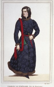 صورة لتشارلز ذا بولد (1433-1477) ، دوق بورغندي. نقش 1830 بواسطة فنان غير معروف