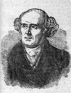 صورة لكريستيان هانمان (1755 - 1843) ، مؤسس الطب المثلي. نقش القرن التاسع عشر. بواسطة فنان غير معروف