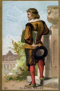 صورة لكلود جيليه ديت لورين (1600-1682). الطباعة الحجرية الملونة في أواخر القرن التاسع عشر. بواسطة فنان غير معروف