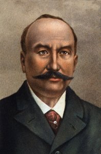 صورة لكليمنت آدير، مهندس فرنسي، رائد الطيران. بواسطة فنان غير معروف