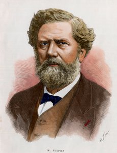 Portrait of Edme Felix Alfred Vulpian (1826-1887), French physician and physiologist. Engraving of the 19th century. Private collection. بواسطة فنان غير معروف