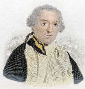 صورة لإدوارد بوسكاوين (1711-1761) ، أميرال وسياسي إنجليزي. نقش القرن التاسع عشر. بواسطة فنان غير معروف