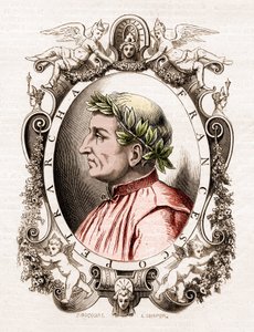 صورة لفرانشيسكو بتراركا (1304-1374) ، شاعر إيطالي. بواسطة فنان غير معروف