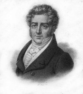 صورة لفرانسوا أدريان بوليديو (1775 - 1834) ، مؤلف موسيقي فرنسي ، نقش من القرن التاسع عشر بواسطة فنان غير معروف