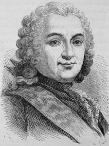 صورة لفرانسوا دي شيفرت (1695 - 1769). نقش نهاية القرن التاسع عشر في "هيستوار دو فرانس" له. مارتن. بواسطة فنان غير معروف