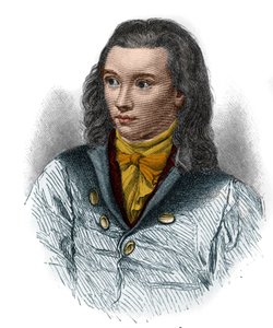صورة فريدريش فون هاردنبرغ ، ديت نوفاليس (1772-1801) ، الشاعر الألماني للحركة الرومانسية. بواسطة فنان غير معروف