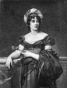 صورة لجيرمين نيكر ، بارونة ستايل هولشتاين ، المعروفة باسم مدام دي ستال (1766-1817) ، كاتبة فرنسية. بواسطة فنان غير معروف