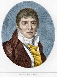 صورة جيوفاني سيموني ماير (يوهان سيمون ماير) ، الملحن الإيطالي (1763-1845) بواسطة فنان غير معروف