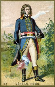 صورة لجنرال هوش (1768 - 1797). الطباعة الحجرية الملونة في أواخر القرن التاسع عشر. بواسطة فنان غير معروف