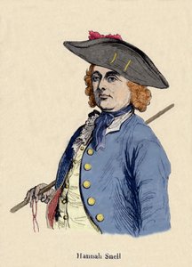 صورة هانا سنيل (1723-1792) المجندة ، كانت انكليزيًا أخذت دور الرجل ليصبح جنديًا. بواسطة فنان غير معروف