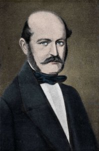 صورة لإيجناز فيليب سيميلويس (سيميلويس) ، طبيب توليد مجري (1818-1865). بواسطة فنان غير معروف