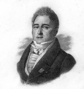 صورة جاك لافيت (1767-1844) ، مصرفي وسياسي فرنسي ، نقش من القرن التاسع عشر بواسطة فنان غير معروف