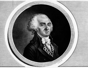 صورة جيروم بيتيون دي فيلنوف (1759-1793) رئيس الاتفاقية وعضو الدول العامة. نقش في "" مجموعة كاملة من اللوحات التاريخية للثورة الفرنسية ، في ثلاثة مجلدات "" "1804. بواسطة فنان غير معروف