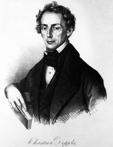 صورة يوهان كريستيان دوبلر (1803-1853) عالم فيزياء نمساوي. بواسطة فنان غير معروف