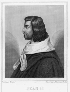 صورة يوحنا الثاني الصالح (1319 - 1364) ، ملك فرنسا - في "Histoire des Français" للافالي ، نقش ، sd. بواسطة فنان غير معروف