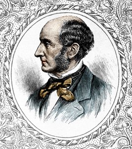 صورة جون ستيوارت ميل. الفيلسوف والخبير الاقتصادي البريطاني 1806-1873 بواسطة فنان غير معروف