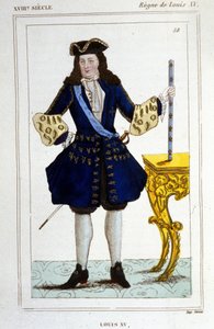 صورة للملك لويس الخامس عشر (1710 - 1774). بواسطة فنان غير معروف