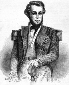 صورة للملازم بيلوت (1826-1853) - في "" المعاصرون "، وأواخر القرن التاسع عشر. بواسطة فنان غير معروف
