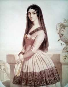 صورة لولا مونتيس أو مونتيز (أو ماريا دولوريس جيلبرت) (1818-1861) ، المفضلة من قبل لويس الأول دي بافيير بواسطة فنان غير معروف