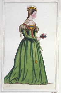 صورة لمارغريت دو فرانس (1523 - 1574) ، ابنة فرانسوا الأول وكلود دو فرانس. نقش من عام 1830 بواسطة فنان غير معروف