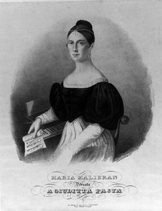 صورة لماريا جارسيا تسمى مغنية ماليبران (1808-1836) ، نقش مخصص لمكرونة جوديتا. بواسطة فنان غير معروف