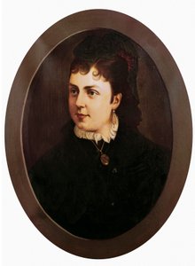 صورة لماريا دي لاس مرسيدس أو مرسيدس أورليانز (1860-1878) ، زوجة ألفونسو الثاني عشر وملكة إسبانيا. لوحة مجهولة. زيت على قماش إشبيلية ، متحف الفنون الجميلة. بواسطة فنان غير معروف