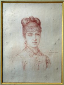 صورة لماري ألكسندرين هنرييت دوماس ديفي دي لا بايتيري ديت كوليت (1860-1907) ، ابنة ألكسندر دوماس جونيور (1824-1895) "رسم مجهول. 1878 فيليرز كوترتس. متحف الكسندر دوما بواسطة فنان غير معروف