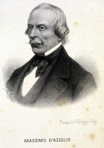 صورة لماسيمو تاباريلي ، ماركيز دازيجليو (1798 - 1866) ، سياسي إيطالي ، رسام ومؤلف. نقش القرن التاسع عشر. بواسطة فنان غير معروف