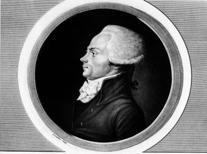 صورة لماكسيميليان بواسطة روبسبير (1758-1794) ، عضو البرلمان العام ومندوب باريس في المؤتمر الوطني. في "" مجموعة كاملة من اللوحات التاريخية للثورة الفرنسية ، في ثلاثة مجلدات ". 1804. بواسطة فنان غير معروف