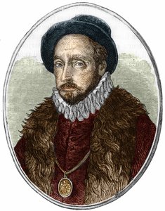 صورة ميشيل دي مونتين (1533-1592) ، كاتب فرنسي. بواسطة فنان غير معروف