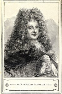 صورة لنيكولاس بويلو ديسبرو (Boileau-Despreaux) (1636 - 1711) ، نقش القرن التاسع عشر بواسطة فنان غير معروف