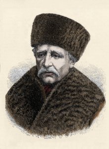 صورة نيلز أدولف إريك (إريك) بارون نوردنسكولد (نوردنسكيولد) (1832-1901) ، عالم الطبيعة والمستكشف السويدي. نقش من نهاية القرن التاسع عشر. بواسطة فنان غير معروف