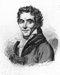 صورة لبيير بول برودون (برودون) (1758-1823) رسام فرنسي. بواسطة فنان غير معروف