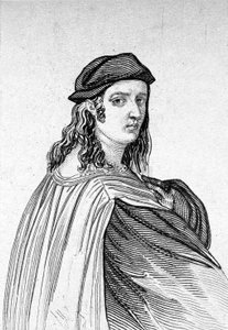 صورة رافائيل (Raffaello Sanzio 1483-1520) ، رسام إيطالي. بواسطة فنان غير معروف