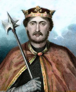 صورة لريتشارد الأول (1157-1199) ، ملك إنجلترا ، ويسمى أيضًا ريتشارد قلب الأسد - صورة ريتشارد قلب الأسد - نقش القرن التاسع عشر بواسطة فنان غير معروف
